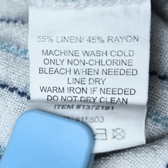 Briggs Women's Linen Blend Coastal Lagenlook Drawstring Stretch Waist Shorts L - Picture 4 of 8